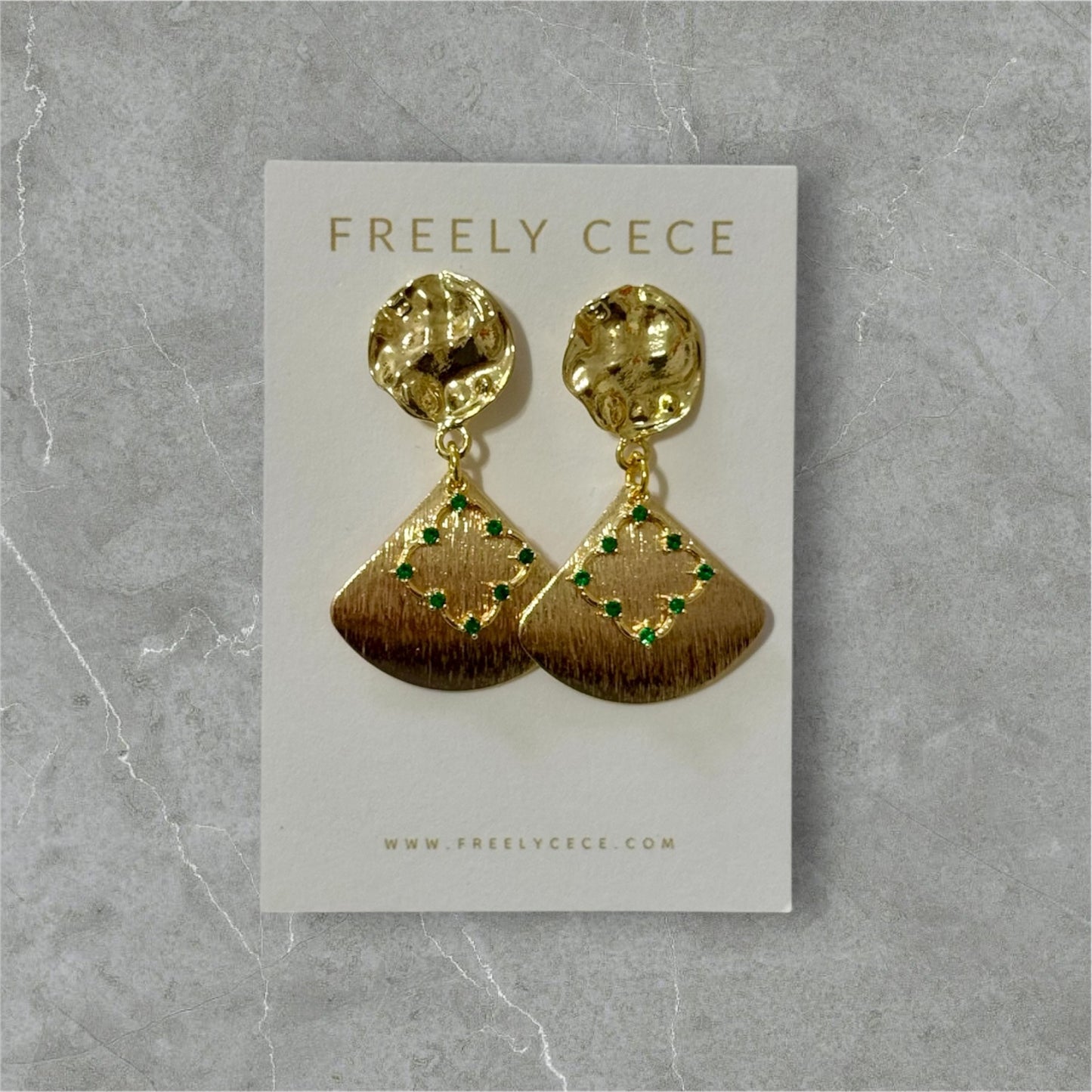 Green Clover Earrings