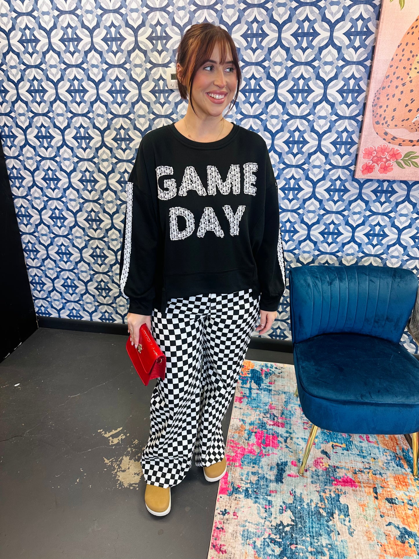 Lace Gameday Sweatshirt