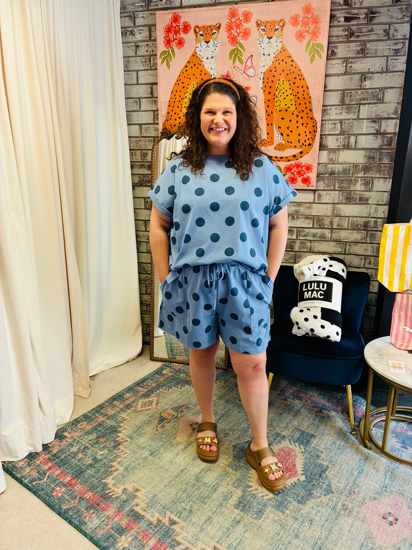 Curvy Pretty In Polka Dots Set
