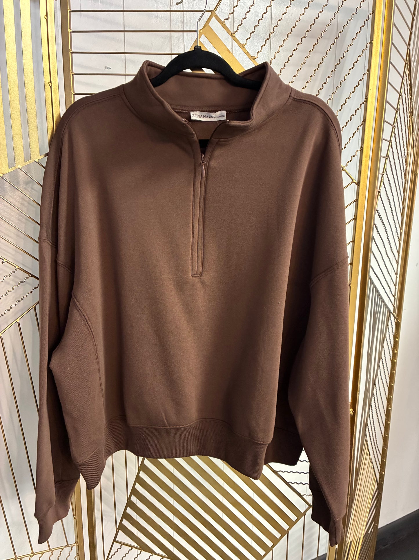 Curvy Quarter Zip Pullover