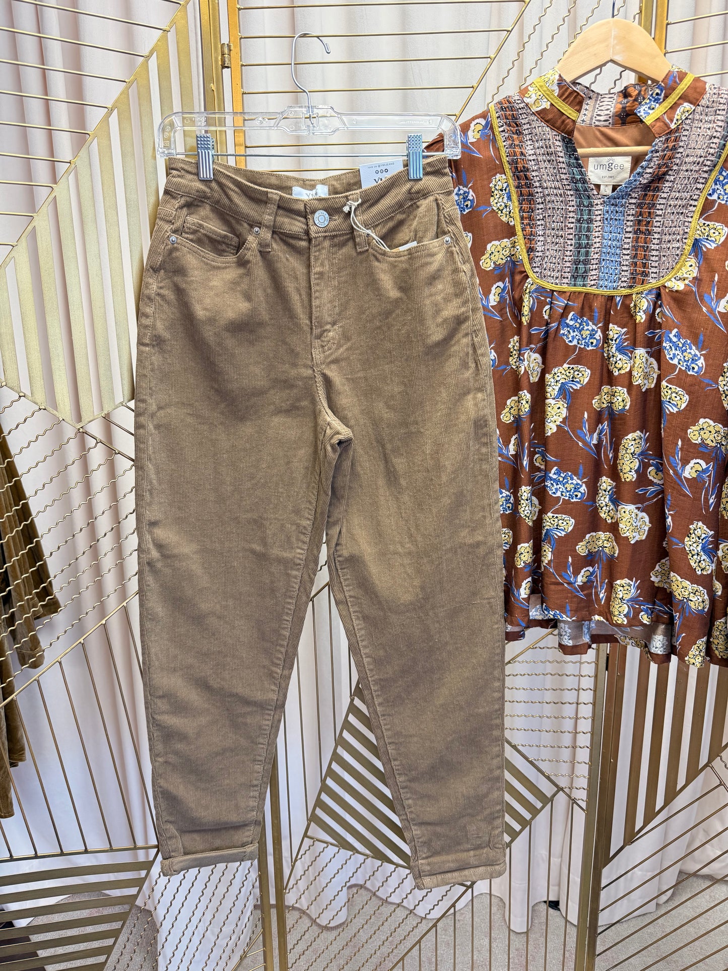 High Waisted Corduroy Pant