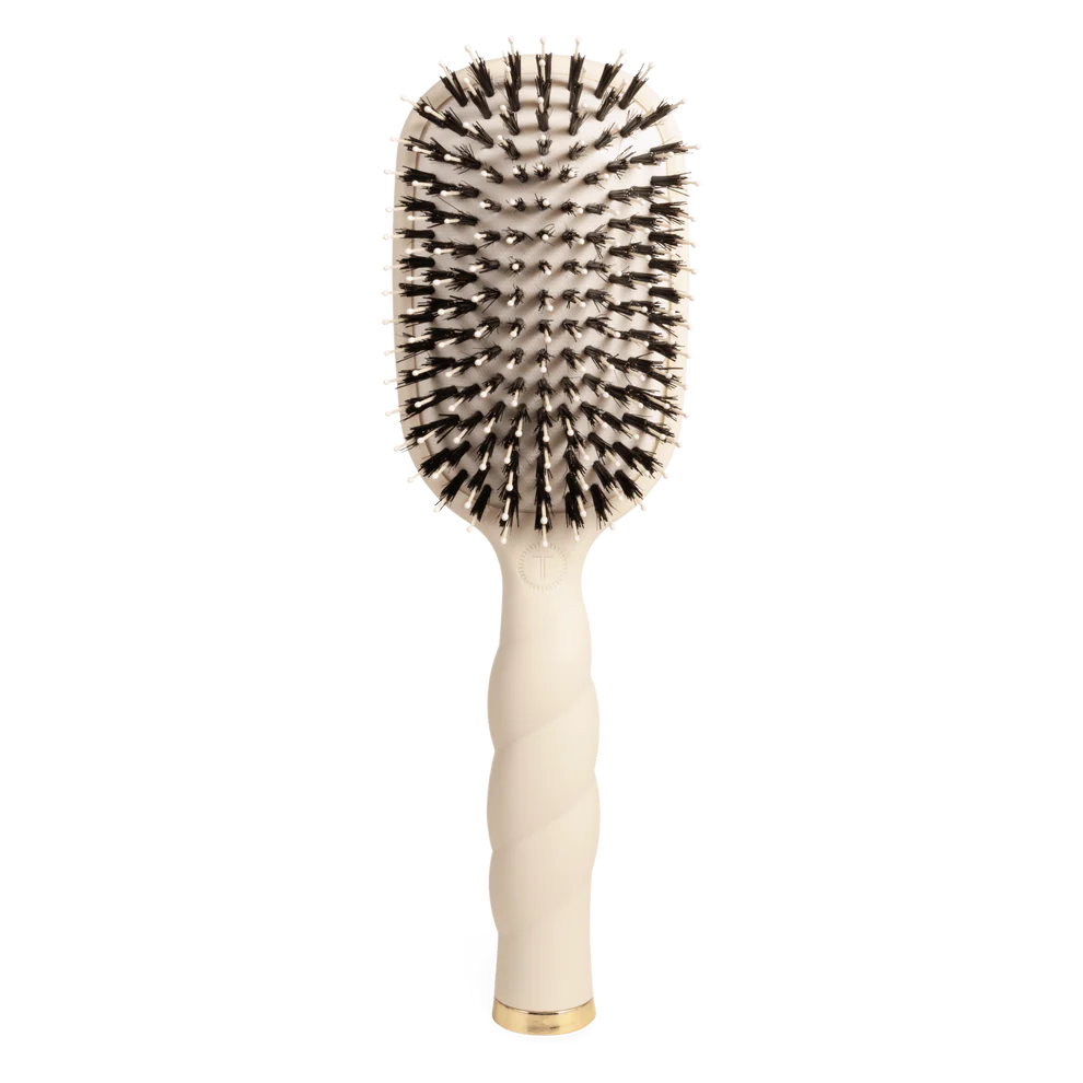 Teleties Boar Bristle Hair Brush/ For All Hair Types