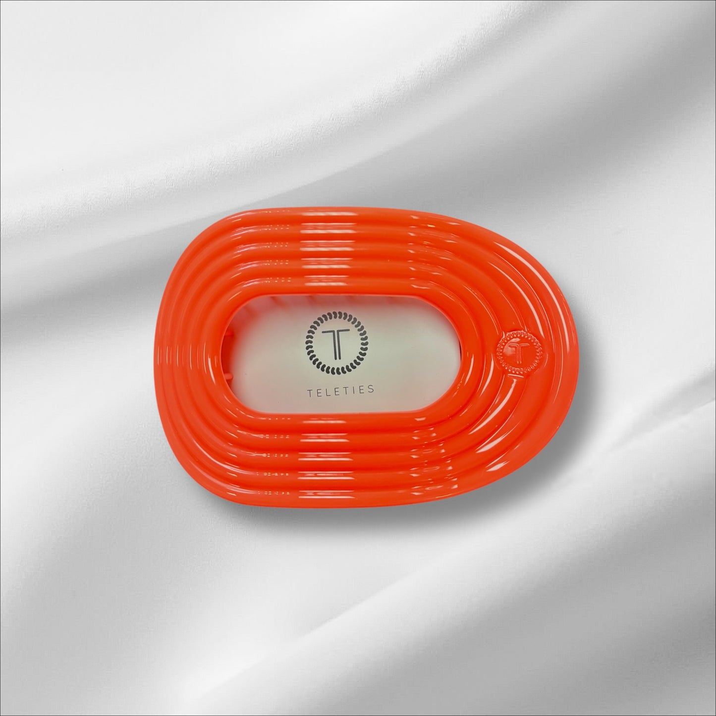 Classic Large Teleties Flat Round Hair Clip