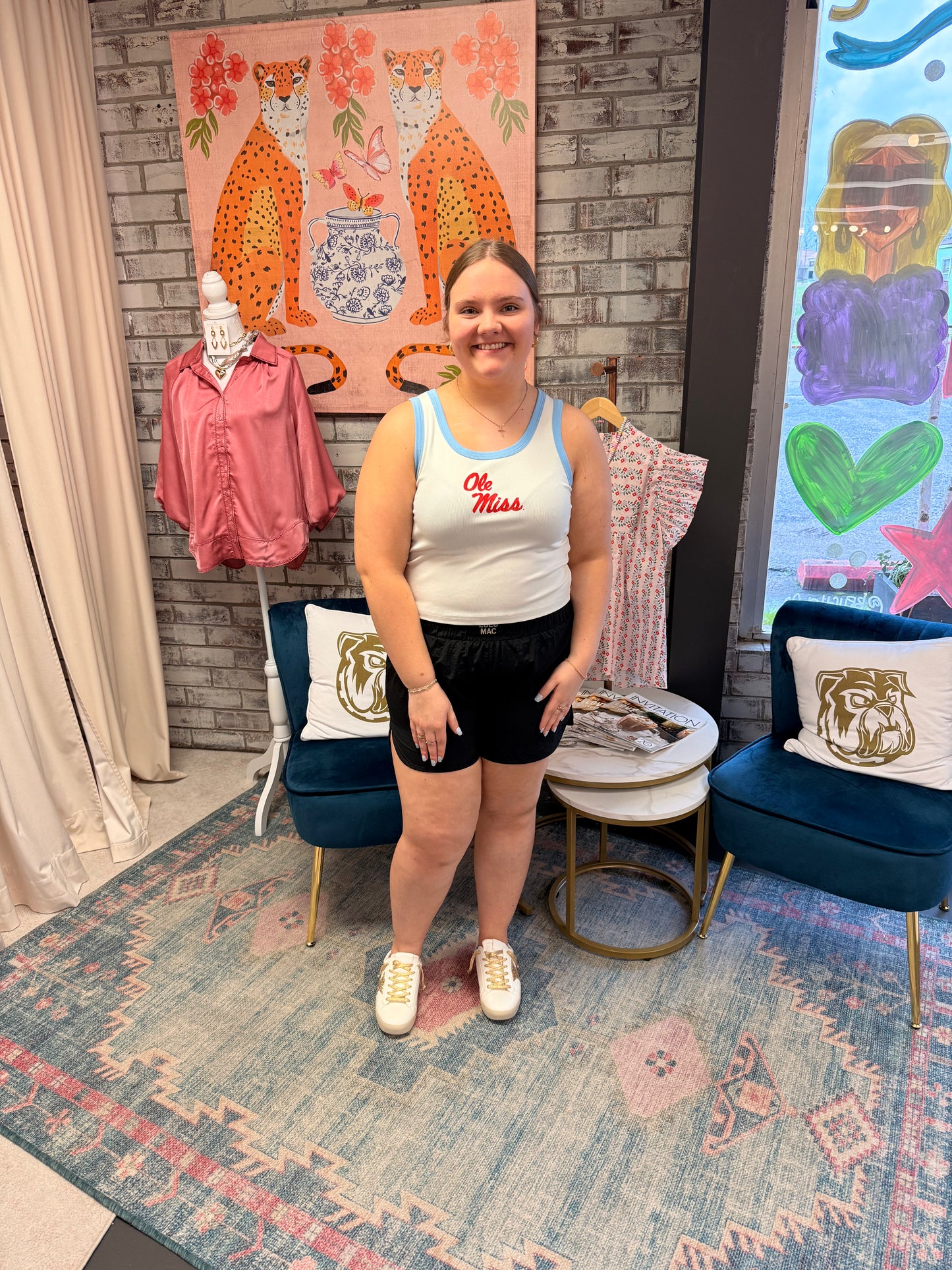 Curvy Lulu Mac Ole Miss Tank