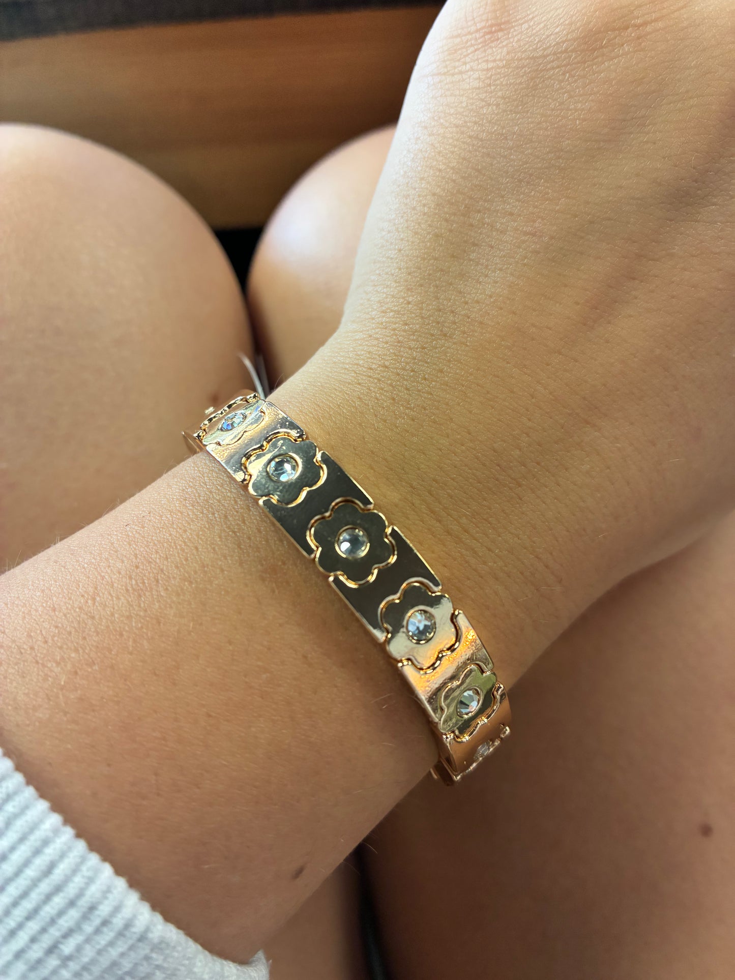 Flower Enamel Bracelets