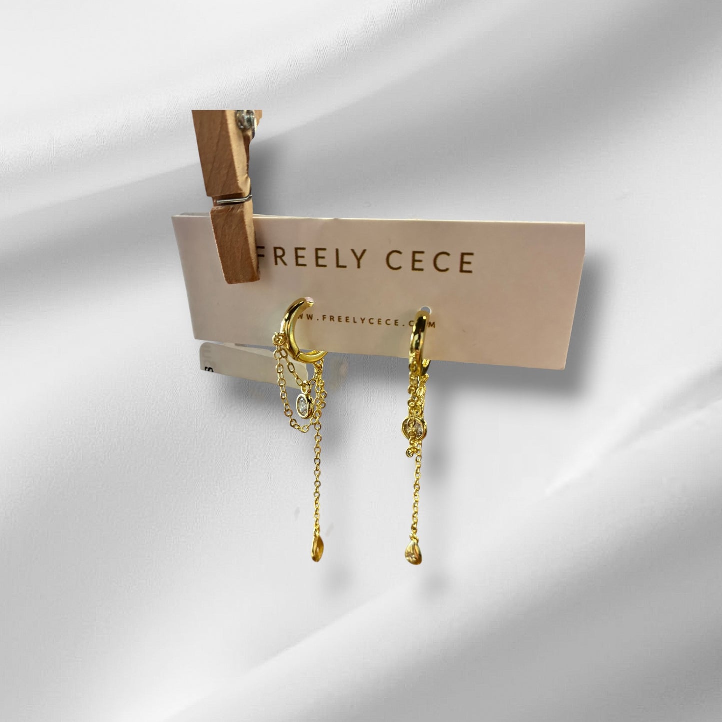 Huggie Chain Earrings