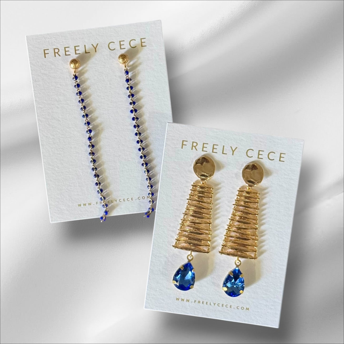 Blue Game Day Earrings
