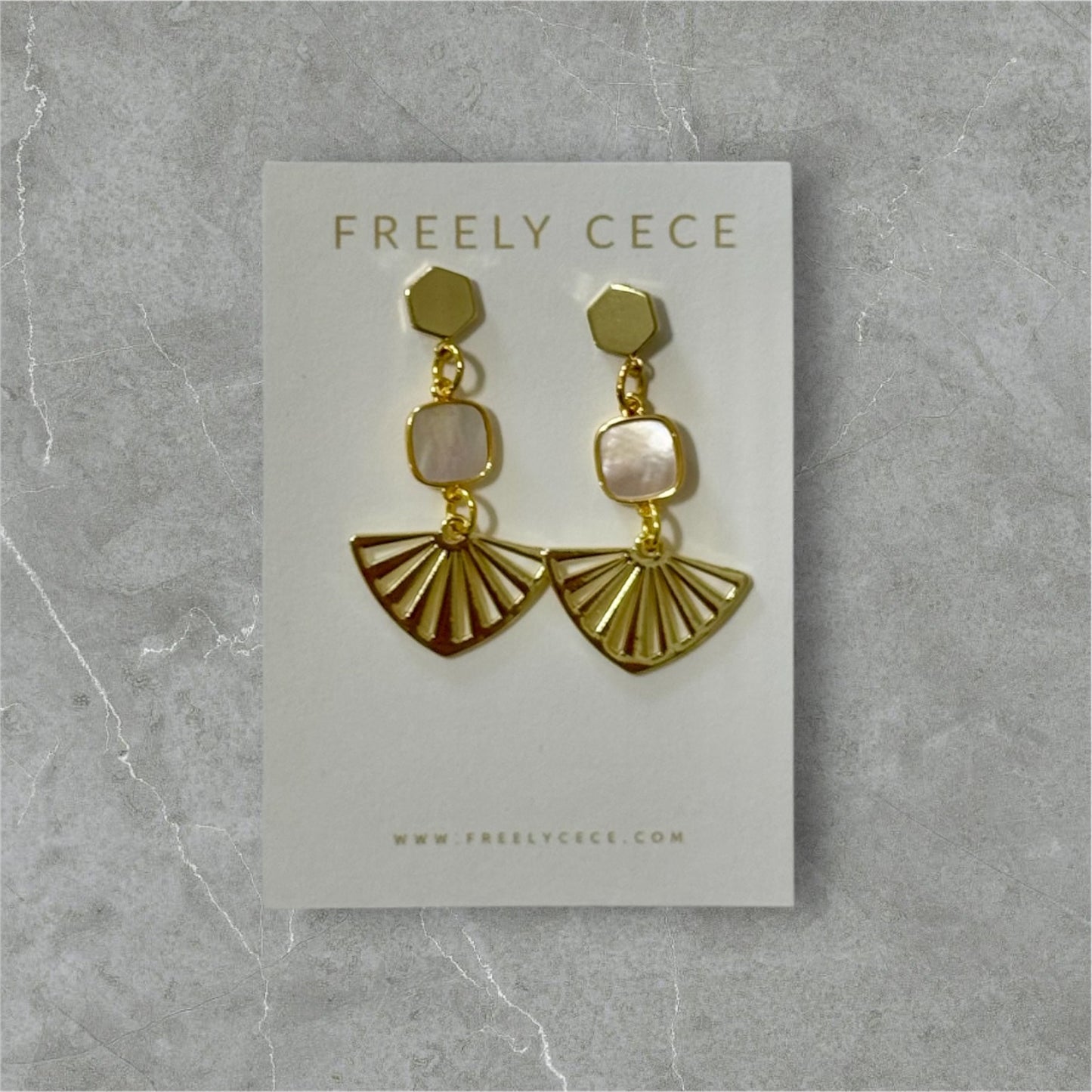 Mother of Pearl Drop Earrings