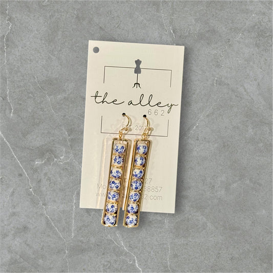 Blue Bead Dangle