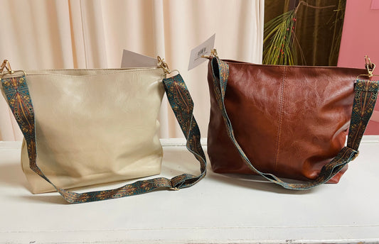 Sage Leather Crossbody