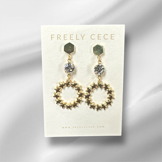 Circle Star Earring