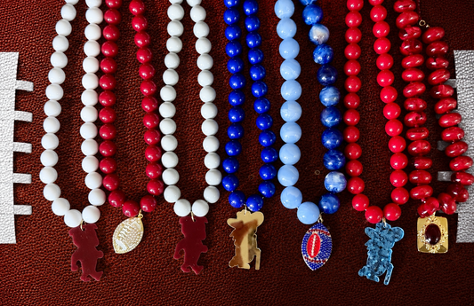 Game Day Beaded Necklaces