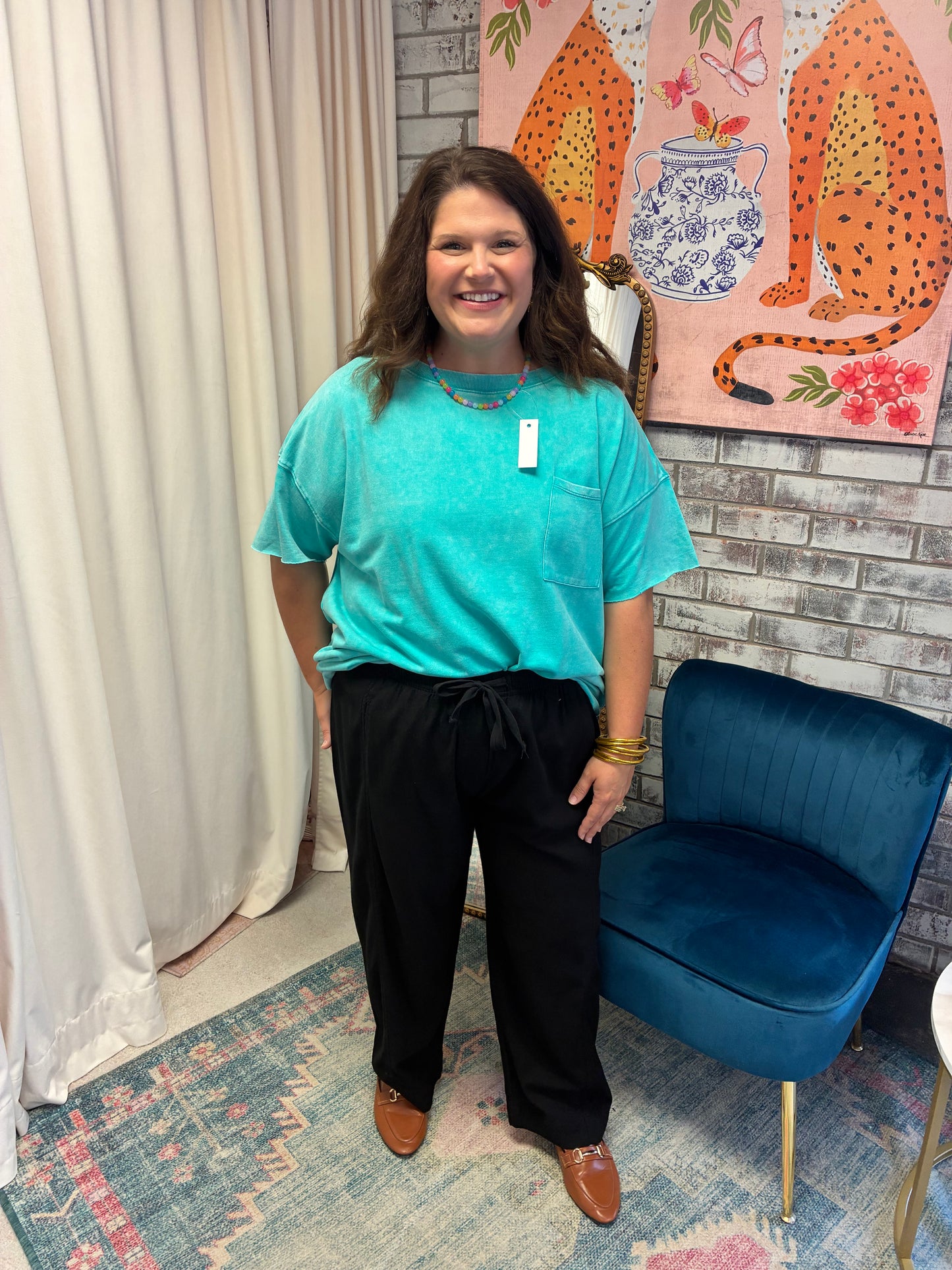Curvy Basic Pocket Tee