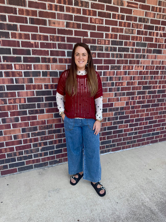 Stardust Mesh Top
