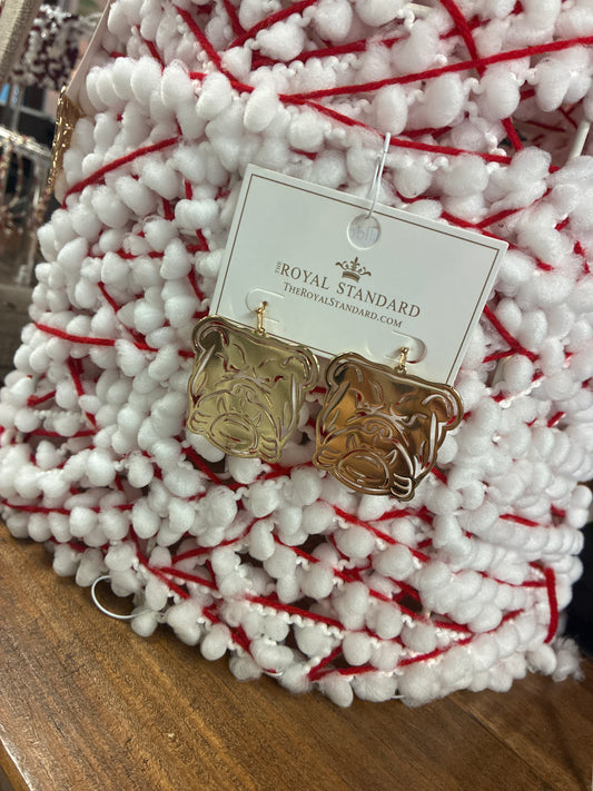 Large Bulldog Earring