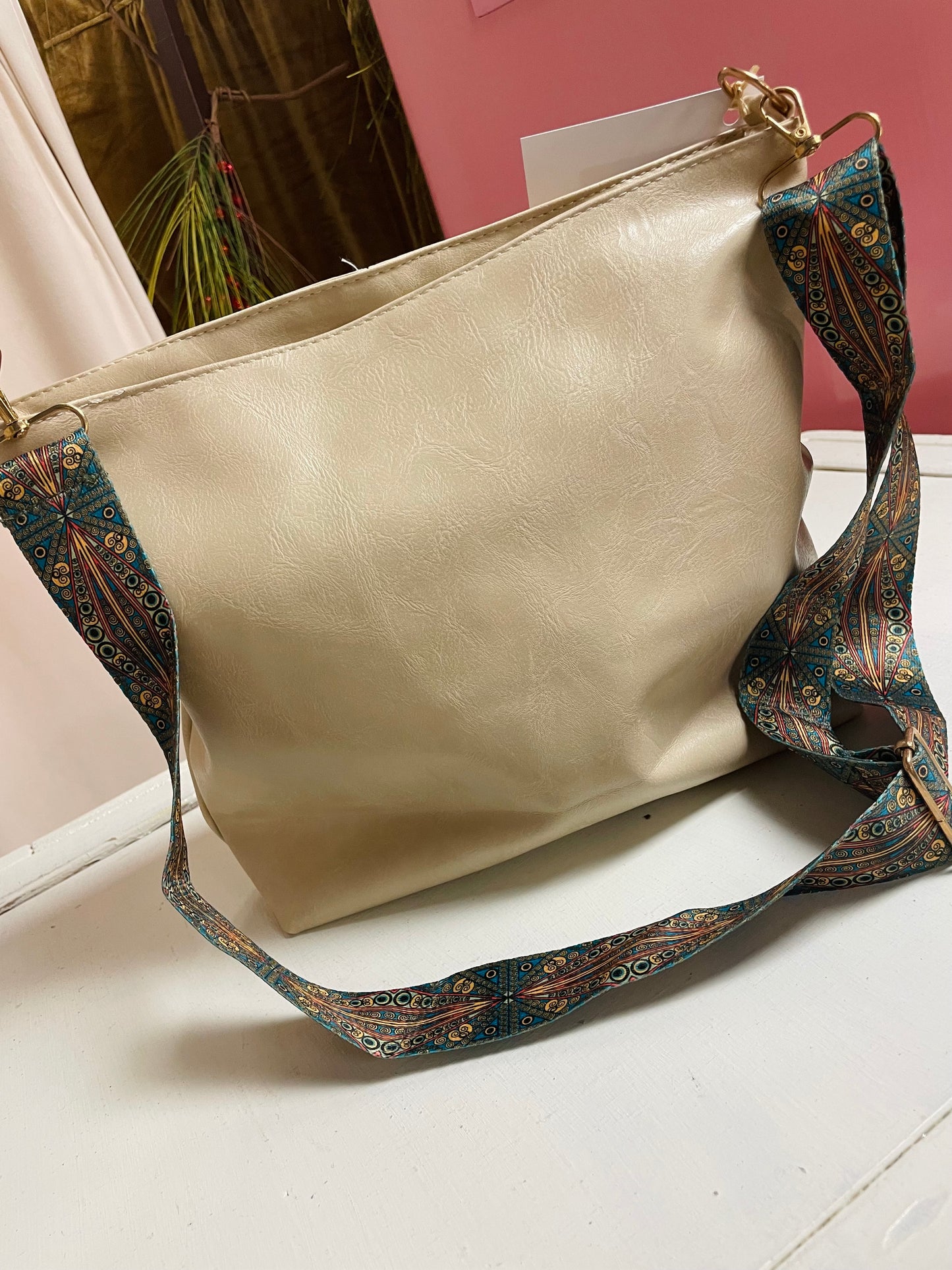 Sage Leather Crossbody