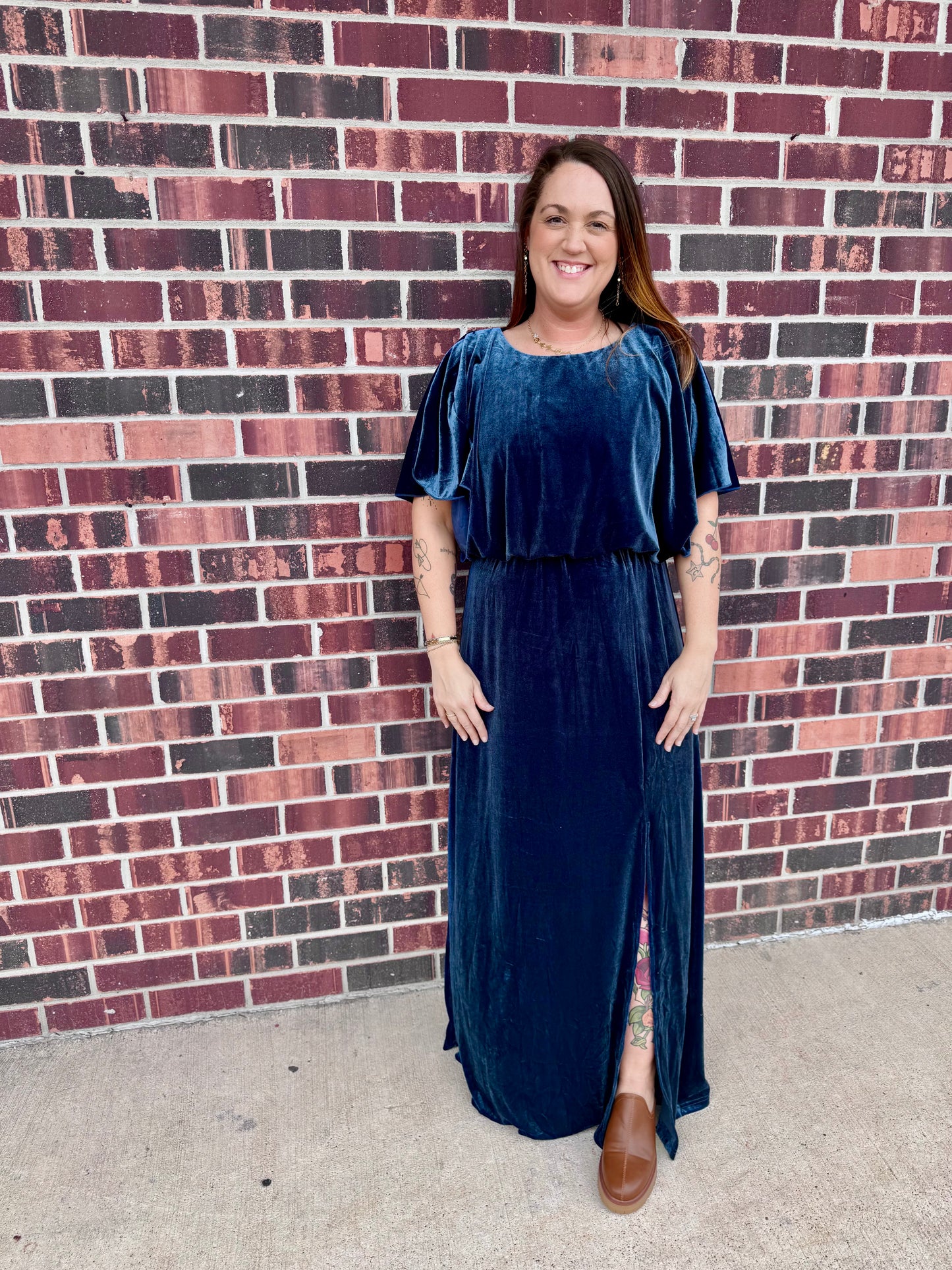 Krisi Velvet Maxi Dress