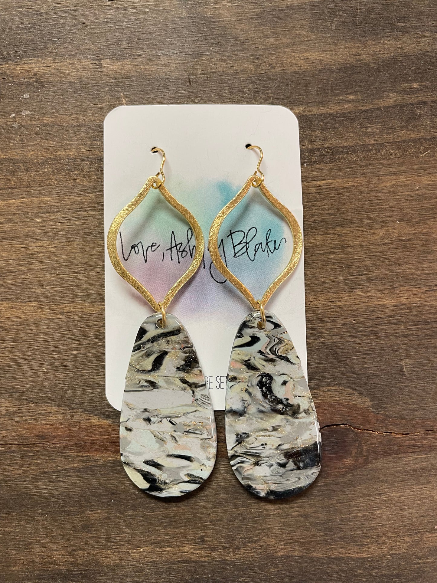 Marbled Earrings