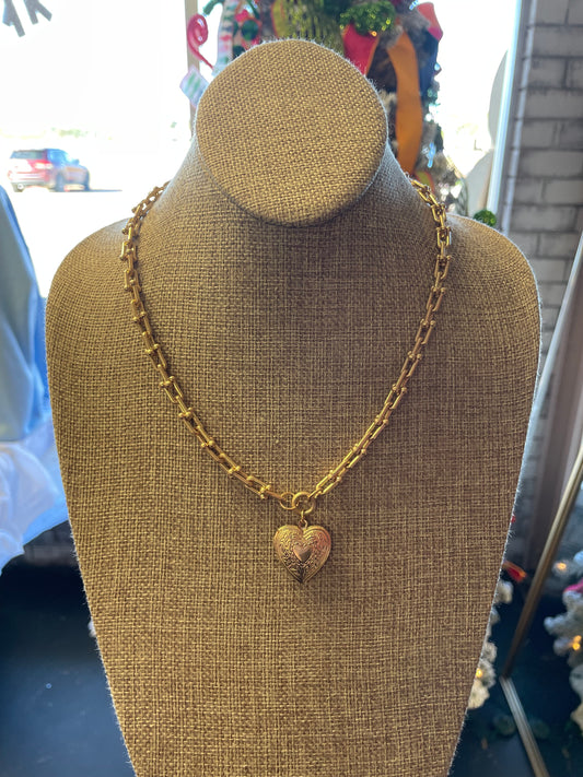 Gold Locket Necklace