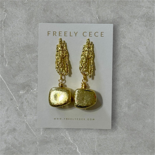 Block Dangle Earrings