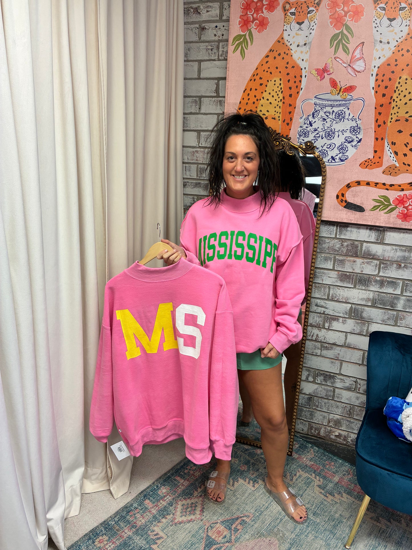 Mock Neck Sweatshirt
