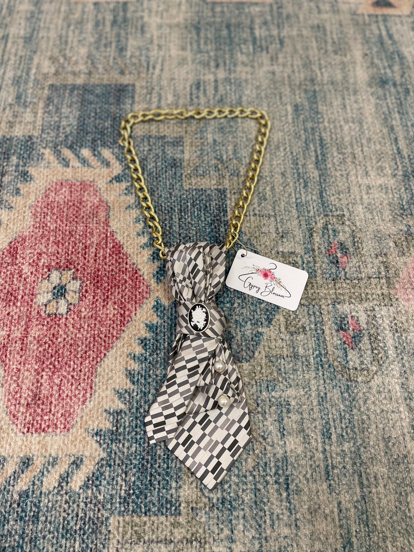 Victorian Vintage Tie Necklace