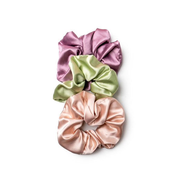 Mane Squeeze Silky Satin Scrunchie Set