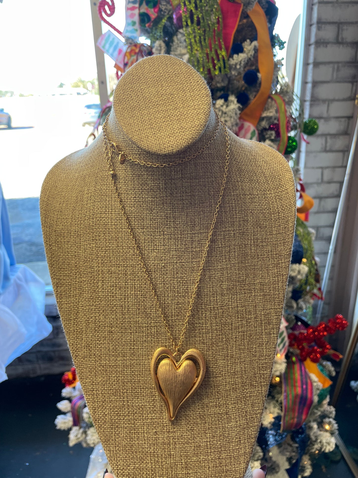 Long Heart Necklace