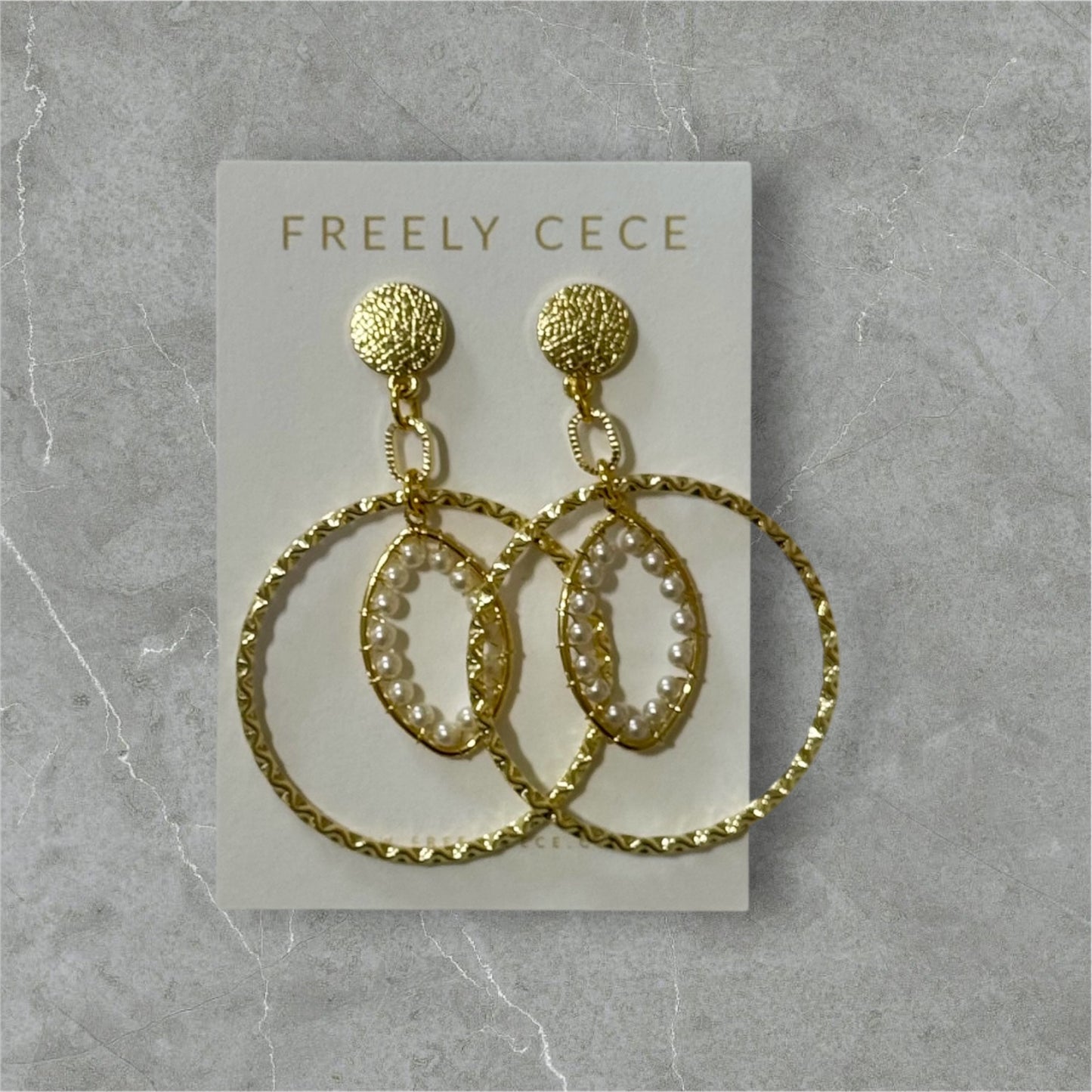 Pearl Hoop Earrings