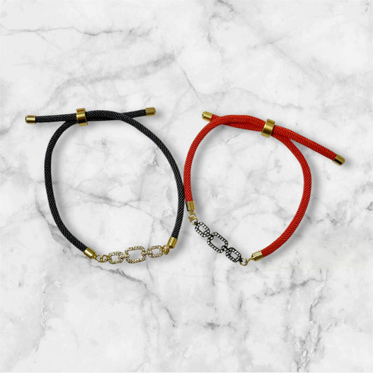 CZ Chain Adjustable Bracelet