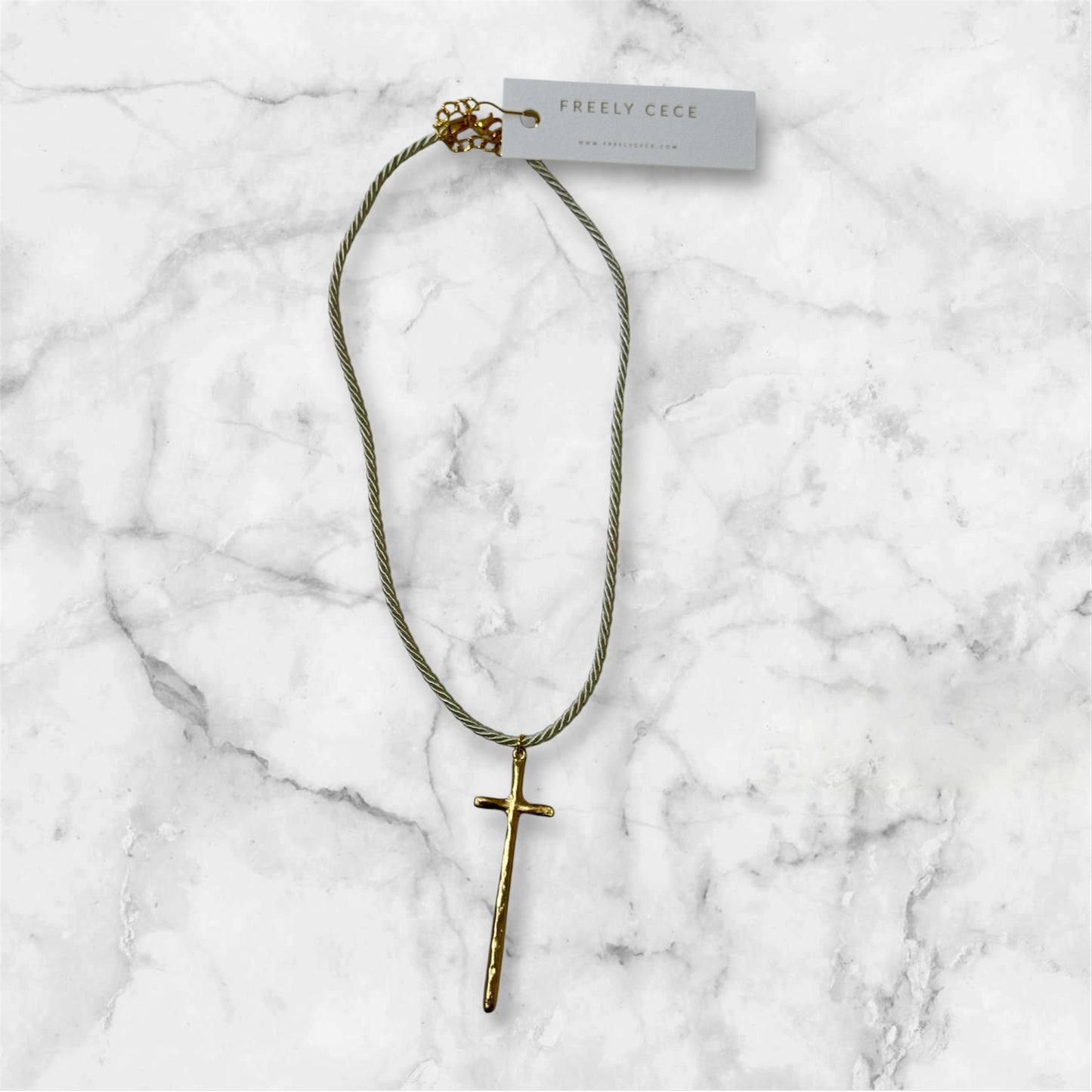 Cross Rope Necklace