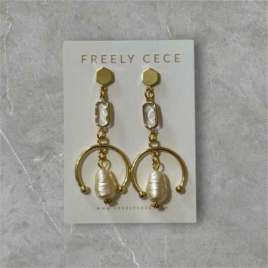 Pearl Dangle Earrings