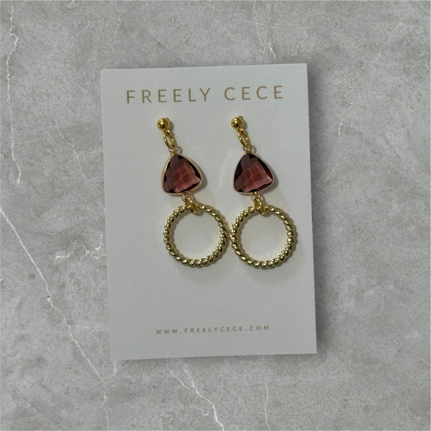 Circle Jewel Earrings
