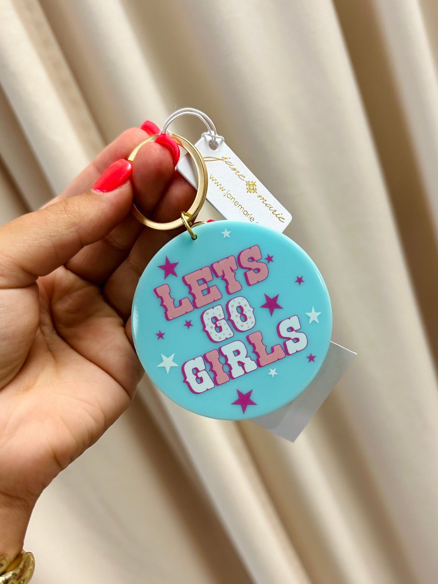 Let's Go Girls Keychain