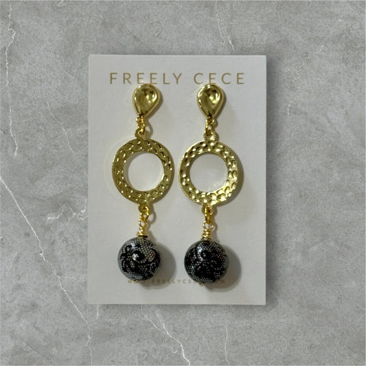 Black Lace Earrings