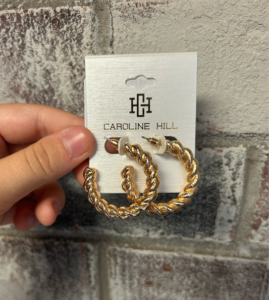 Vowell Twisted Hoop Earring