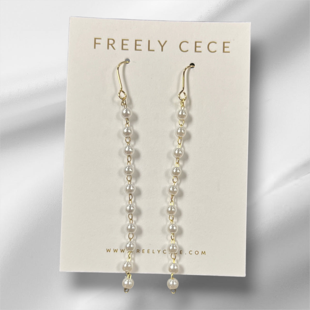 Pearl Daisy Chain Earrings
