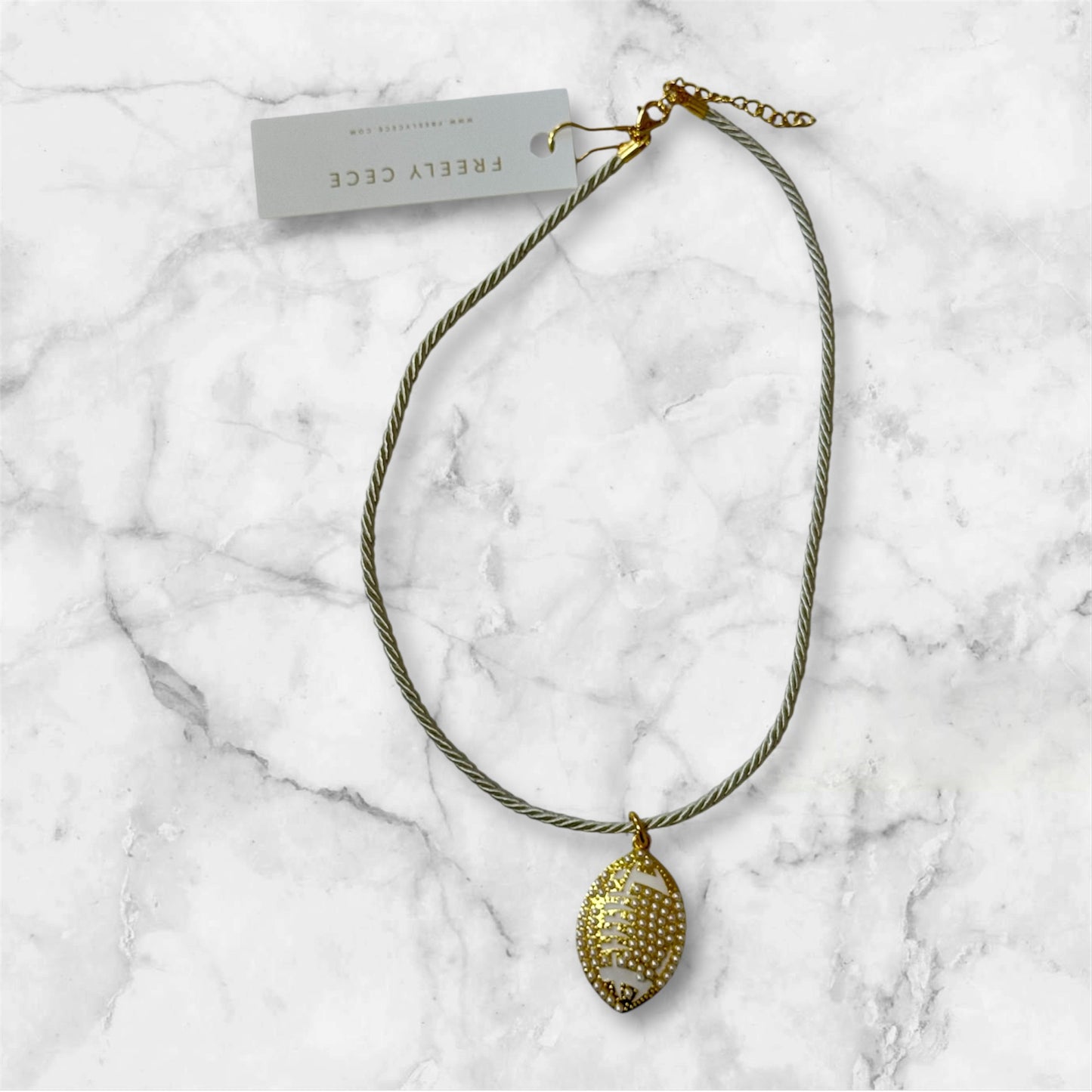 Pearl Football Rope Necklace