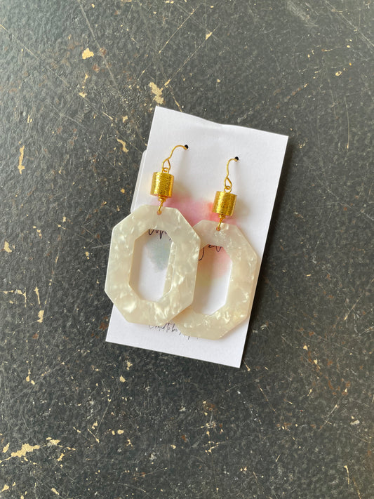 White Pearl Earring