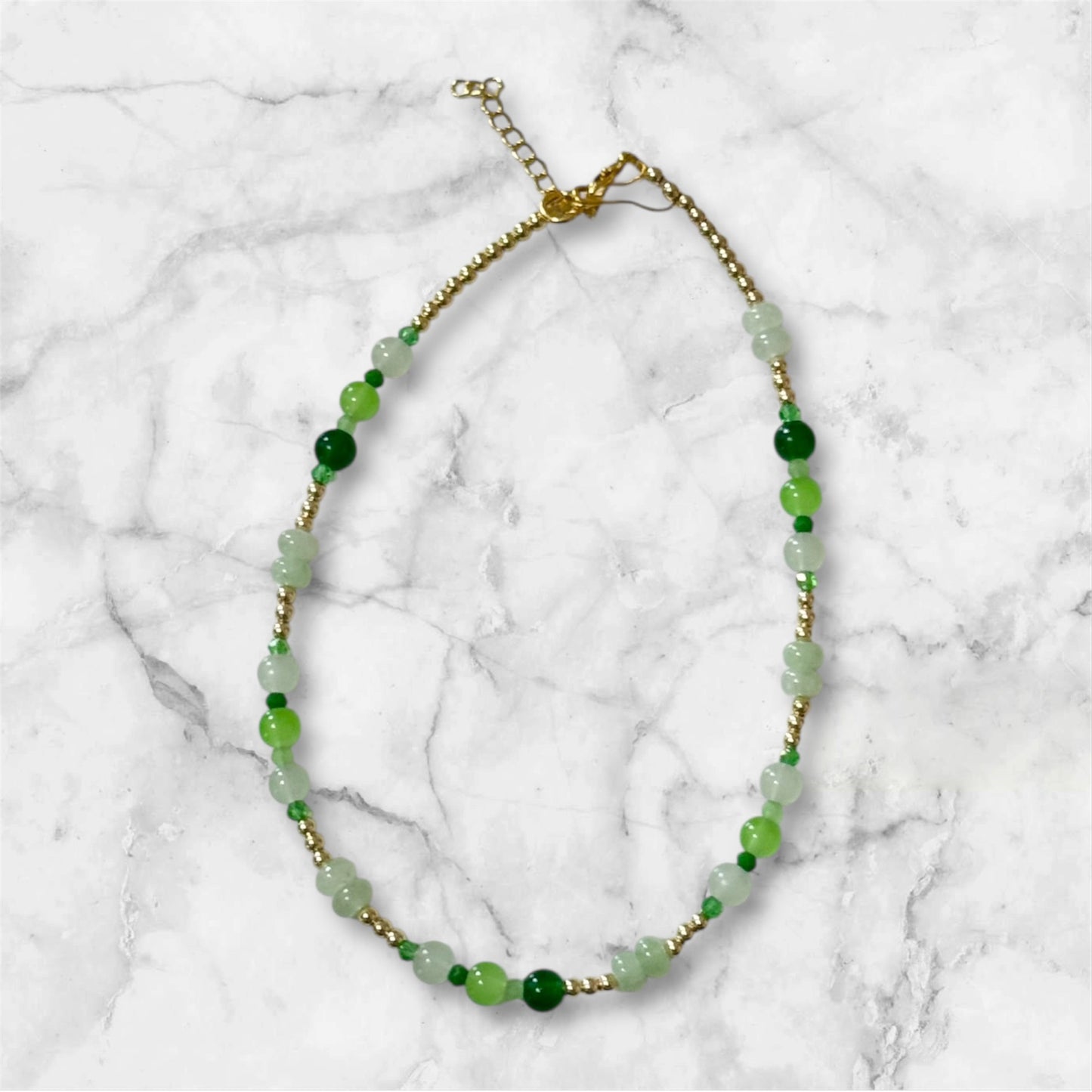 Green Beaded Necklace