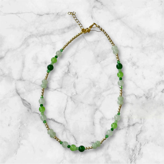 Green Beaded Necklace