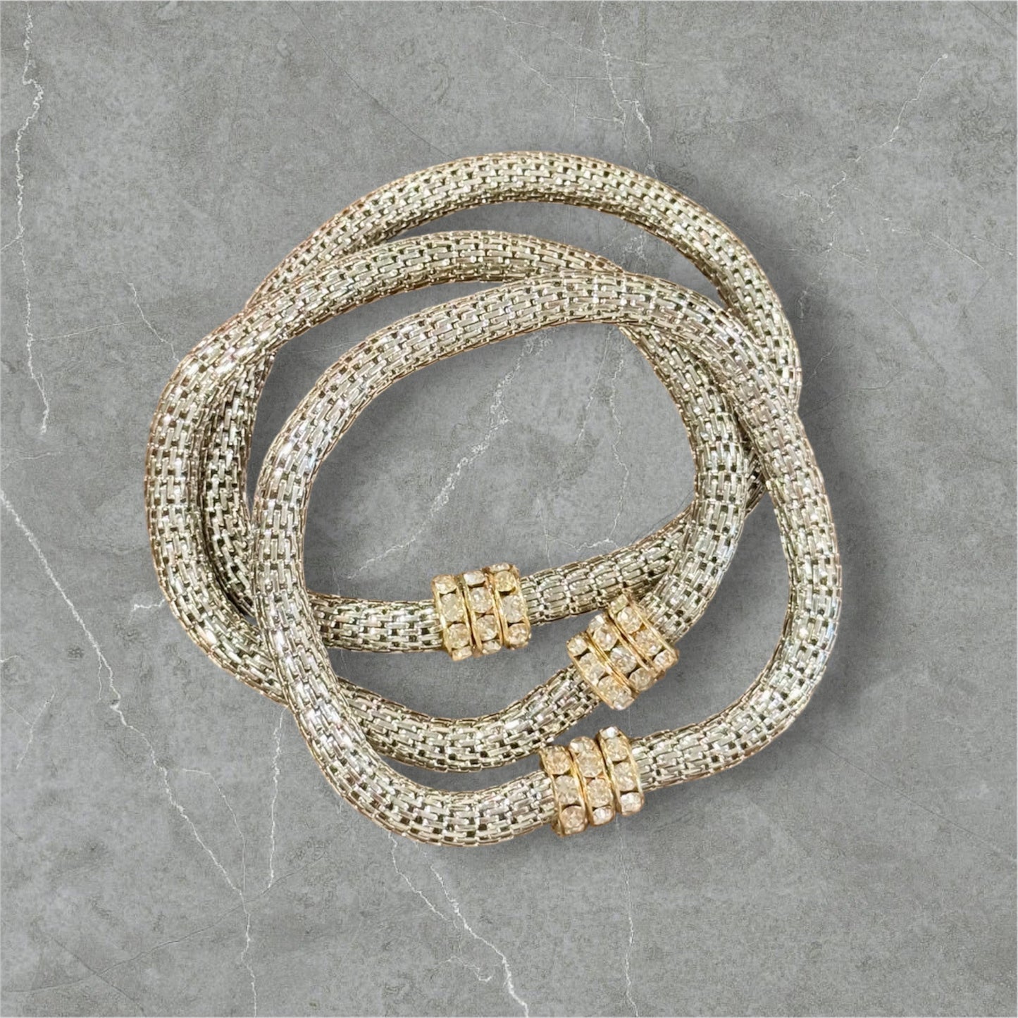 Mesh Bracelet Stacks