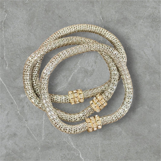 Mesh Bracelet Stacks