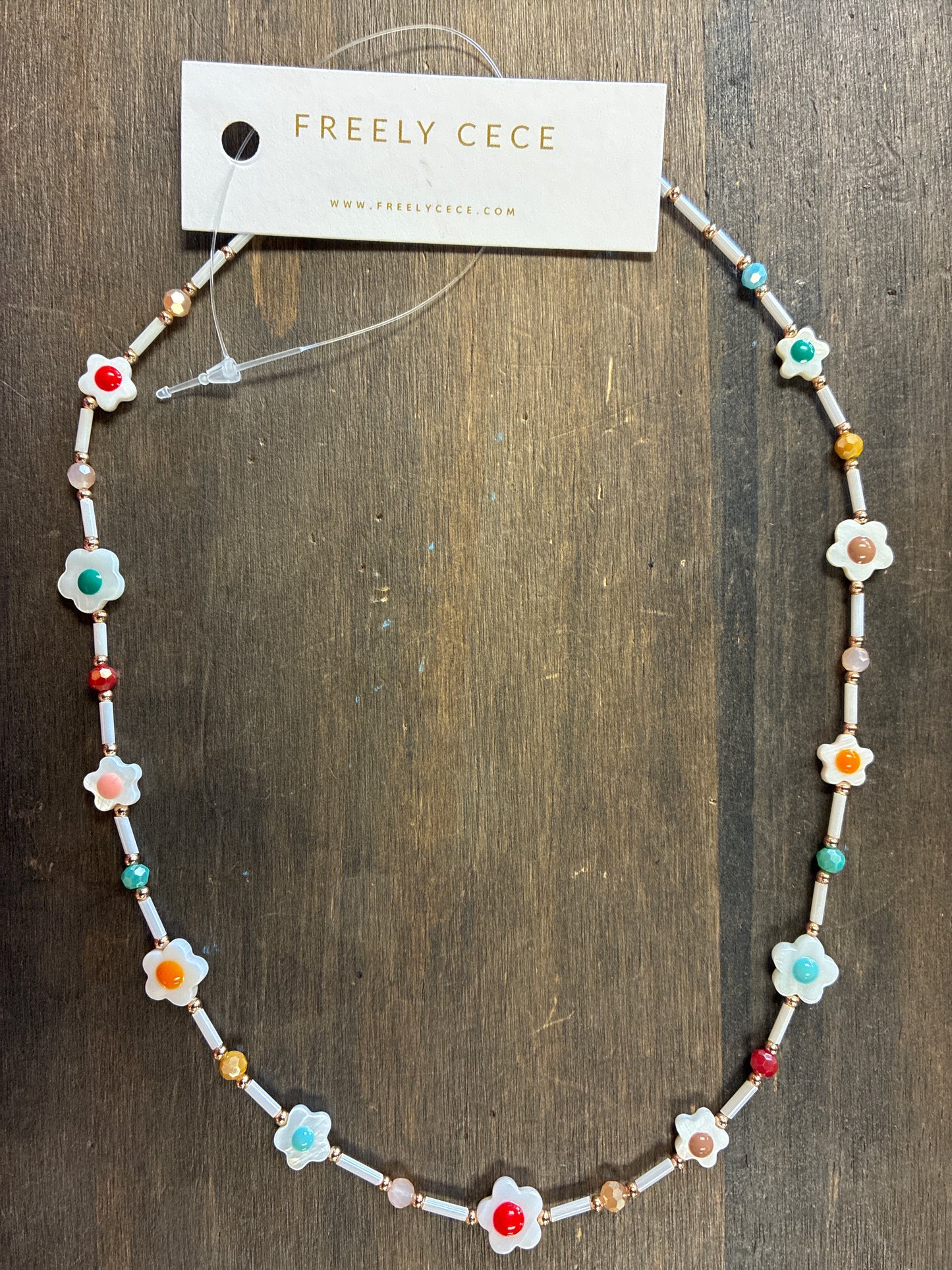 Flower Beaded Necklace