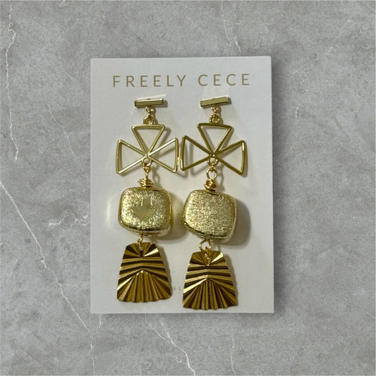 Block Beaded Earrings