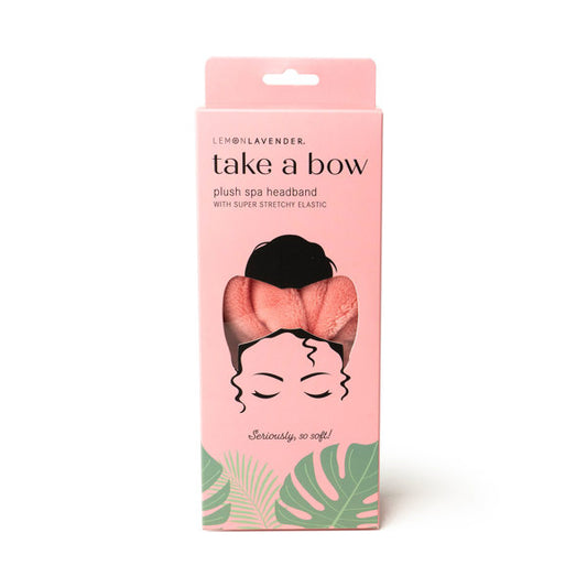 Take A Bow Plush Spa Headband