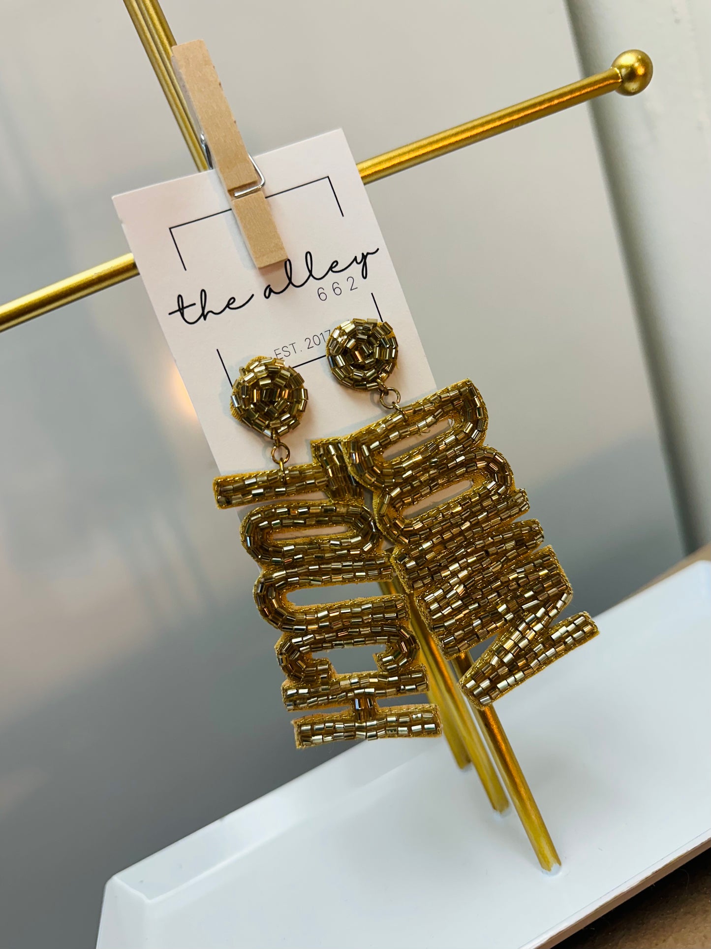 Gold Touch Down Earrings