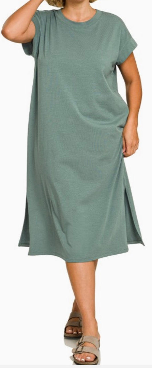 Curvy Basic Tee Dress