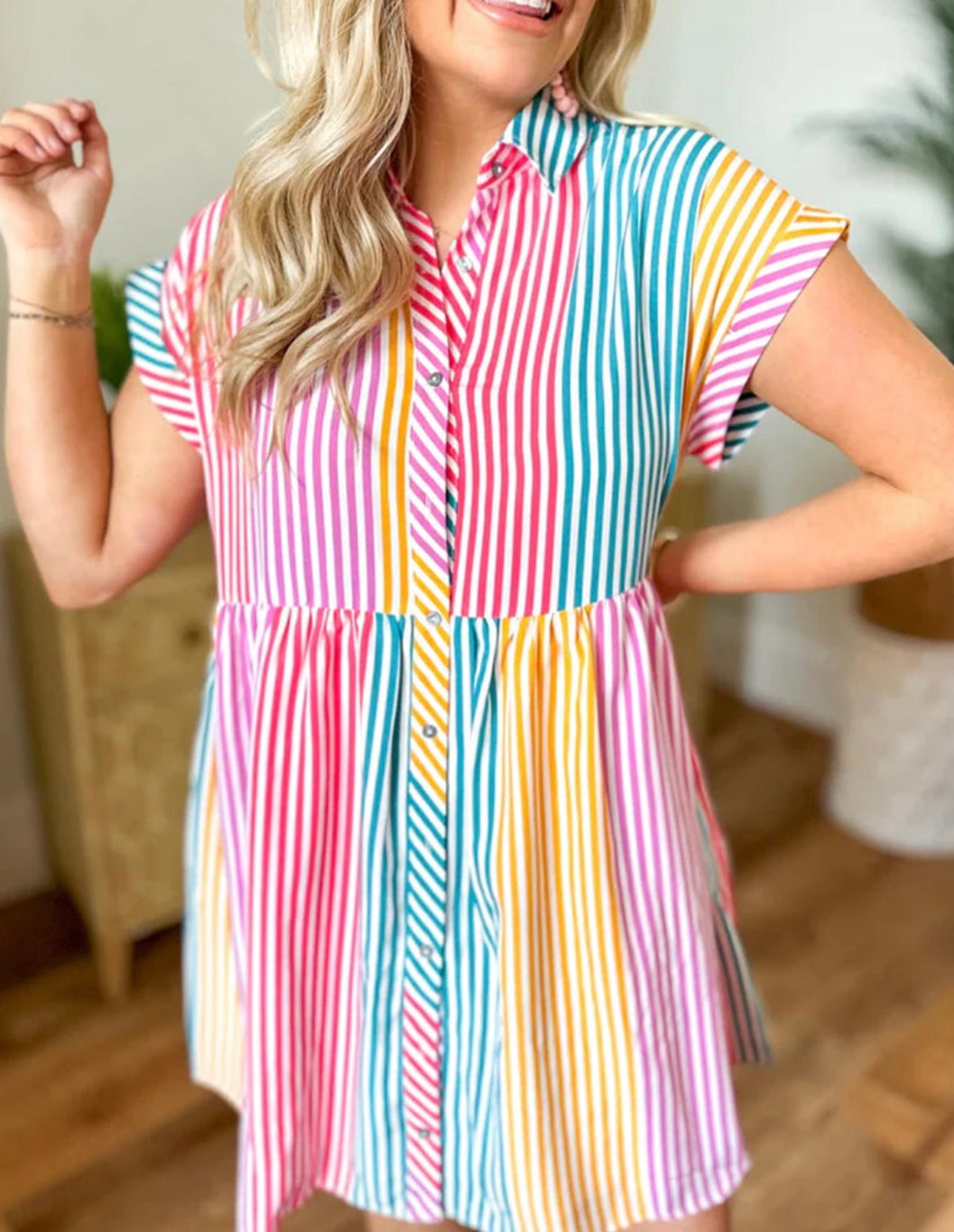 Kassy Striped Dress