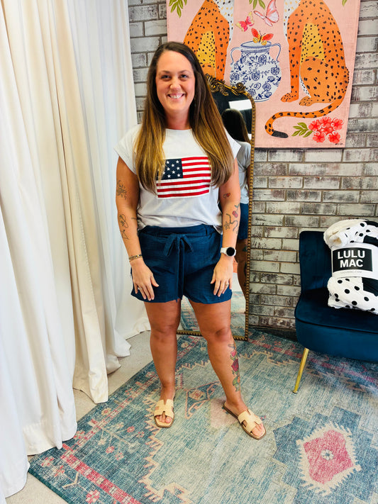 American Flag Tee